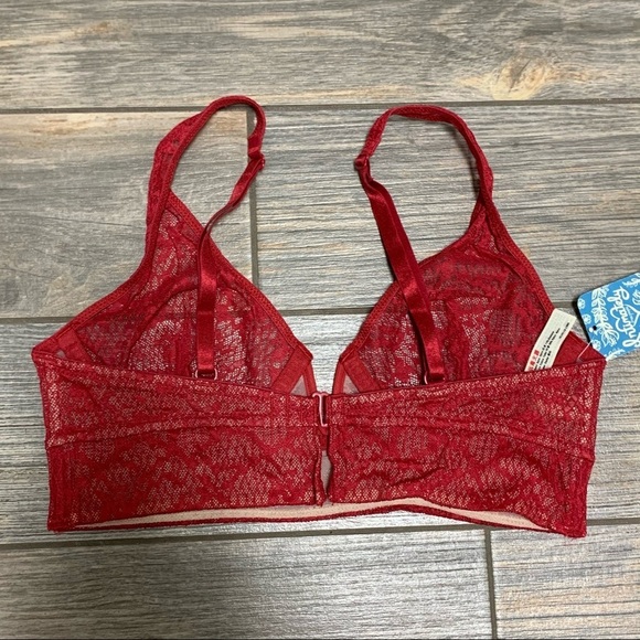BACK IN STOCK! NWT Free People Longline Bra XS Tameeka Lace Underwire Bralette - Picture 10 of 12